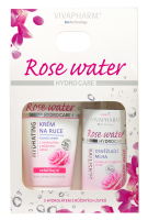 VIVACO Dárková kazeta rose water - krém na ruce 75ml + mlha na obličej 100ml