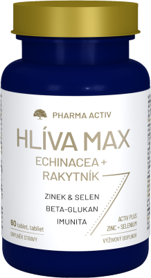 PHARMA ACTIV Hlívá max Echinacea + Rakytník 60 tablet