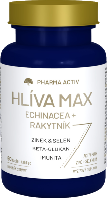 PHARMA ACTIV Hlívá max Echinacea + Rakytník 60 tablet