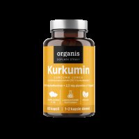 ORGANIS Kurkumin + piperin 30 kapslí