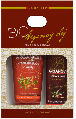 VIVACO Dárková kazeta Argan - krém na ruce 100ml + tělový olej 100ml
