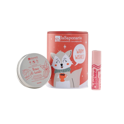 LASAPONARIA Dárková kosmetická sada Pokladnička (2 ks) - Polární liška