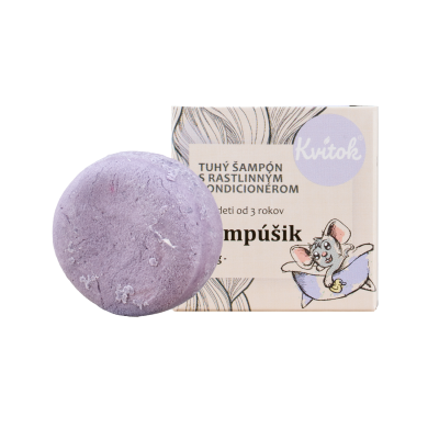 KVITOK Dětský tuhý šampon s kondicionérem Šampónek 25 g