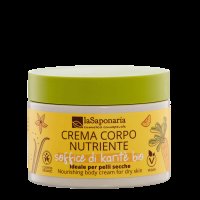 LASAPONARIA Výživný tělový krém s BIO bambuckým máslem 200 ml