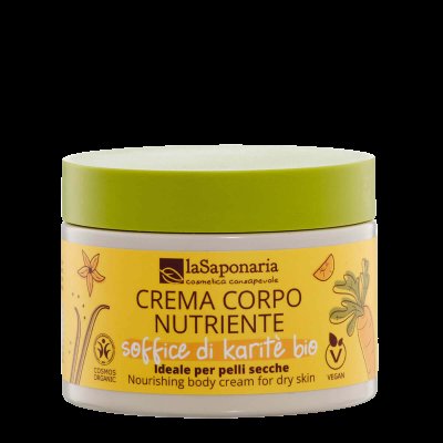 LASAPONARIA Výživný tělový krém s BIO bambuckým máslem 200 ml