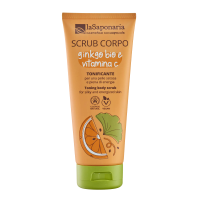 LASAPONARIA Tělový peeling s BIO ginkgo bilobou a vit. C 200 ml