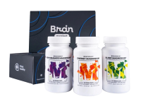 BRAINMAX Vánoční sada MINI TRIO Magnesium 3 x 50 kapslí