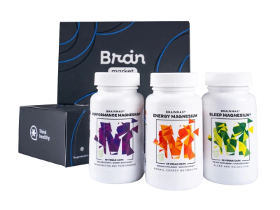 BRAINMAX Vánoční sada MINI TRIO Magnesium 3 x 50 kapslí