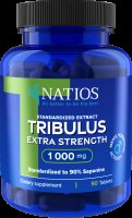 NATIOS Tribulus Extract, 90% saponins, 1000 mg, Extra Strength 90 kapslí