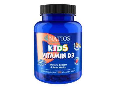 NATIOS Kids Vitamin D3, 400 IU 120 tablet