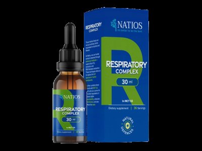 NATIOS Respiratory Complex, Bylinné kapky v MCT oleji 30 ml
