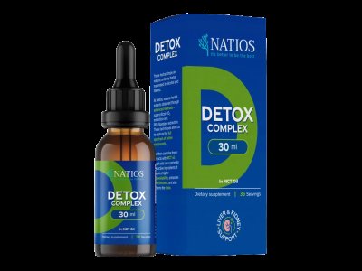 NATIOS Detox Complex, Bylinné kapky v MCT oleji 30 ml
