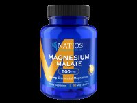 NATIOS Magnesium Malate 500 mg + B6, (elem. hořčík 85 mg), 90 kapslí