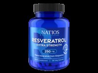 NATIOS Resveratrol, Extra Strength, 250 mg, 90 kapslí