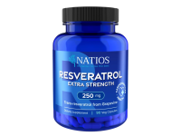 NATIOS Resveratrol, Extra Strength, 250 mg, 90 kapslí