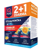 NATURPRODUKT IQ Mag hořčík + B6 pomeranč šumivé tablety 2+1