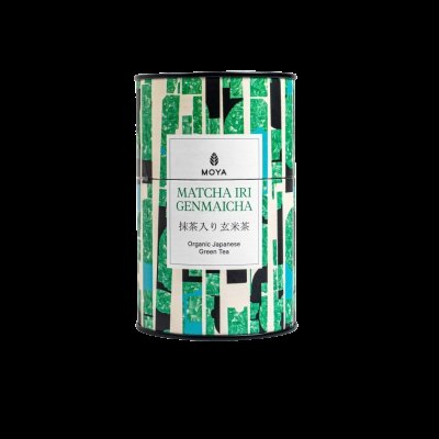 MOYA Organic japanese green tea, Matcha iri genmaicha 60 g
