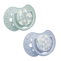 LOVI Dudlík silikonový dynamický BLOSSOM 18m+ kluk 2 ks