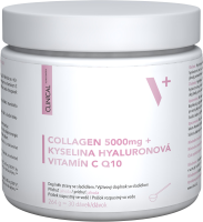 CLINICAL NUTRICOSMETICS Collagen 5000mg + kyselina hyaluronová + vitamín C & Q10, 264 g