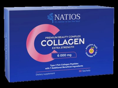 NATIOS Collagen Premium Beauty Complex, Komplex pro krásu, 6 000 mg 30 sáčků