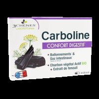 CARBOLINE Comfort Digestif rostlinné uhlí 30 kapslí
