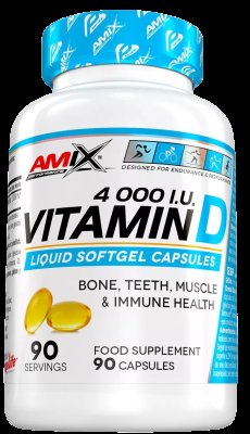 AMIX Vitamin D - 4000 I.U. 90 kapslí