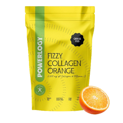 POWERLOGY Fizzy Collagen pomeranč 300 g