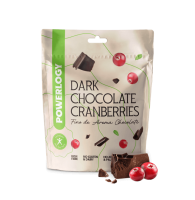 POWERLOGY Dark Chocolate Cranberries 100 g