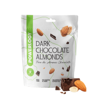 POWERLOGY Dark Chocolate Almonds 100 g