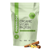 POWERLOGY Organic Vegan Protein Cinnamon and Vanilla 500 g
