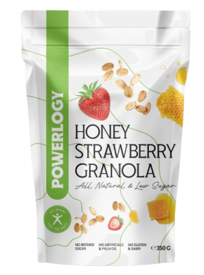 POWERLOGY Granola Honey Strawberry 350 g