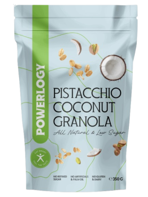POWERLOGY Granola Pistacchio Coconut 350 g