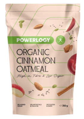 POWERLOGY Organic Cinnamon Oatmeal 350 g