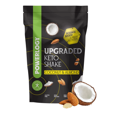 POWERLOGY Upgraded Keto Shake Coconut and Almond 600 g