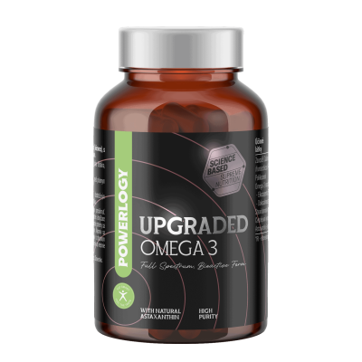 POWERLOGY Upgraded Omega 3, 60 kapslí
