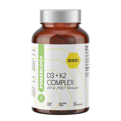POWERLOGY D3 + K2 Complex 60 kapslí