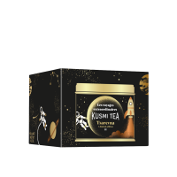 KUSMI TEA Sypaný černý vánoční čaj Tsarevna Bio, kovová dóza, 120 g