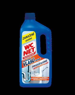 WC NET Hair gel odstraňovač vlasů z odpadu 1000 ml