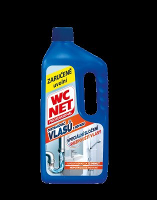 WC NET Hair gel odstraňovač vlasů z odpadu 1000 ml