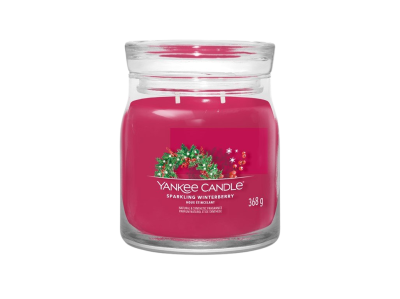 YANKEE CANDLE Signature Sparkling Winterberry Vonná svíčka 368 g