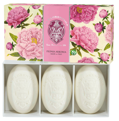 LA FLORENTINA Kazeta mýdel pivoňka Arborea 450 g