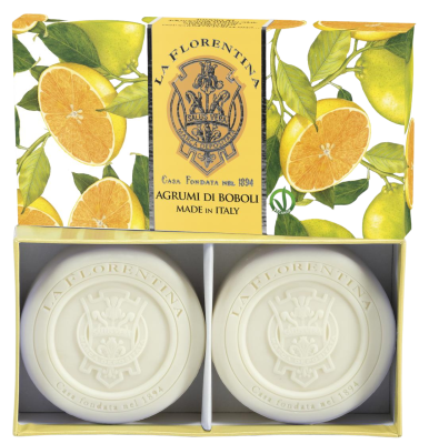 LA FLORENTINA Kazeta mýdel Agrumi di Boboli 2 x 115 g