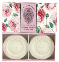 LA FLORENTINA Kazeta mýdel Rosa di Maggio 2 x 115 g