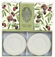 LA FLORENTINA Kazeta mýdel Olivo in Fiore 2 x 115 g