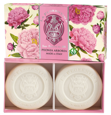 LA FLORENTINA Kazeta mýdel Peonia Arborea 2 x 115 g