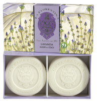 LA FLORENTINA Kazeta mýdel levandule 230 g