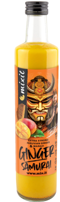 MIXIT Ginger Samurai – Zázvorový nápoj s mangem Jirky Procházky 500 ml