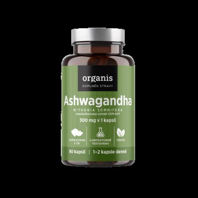 ORGANIS Ashwagandha KSM-66 300 mg 90 kapslí