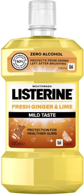 LISTERINE Fresh Ginger & Lime Zero Alcohol 500 ml