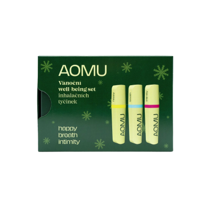 AOMU Vánoční well-being set inhalačních tyčinek